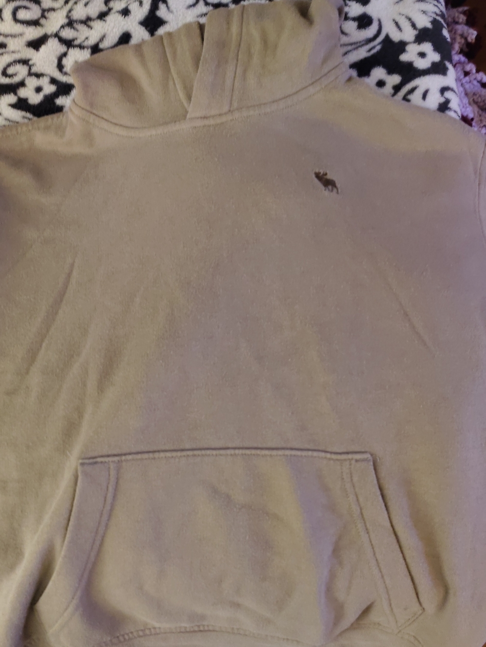 abercrombie kids tan pullover hoodie